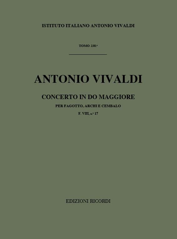 Concerti Per Fg., Archi E B.C.: In Do Rv 472